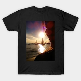 Sailboats at Sunset T-Shirt